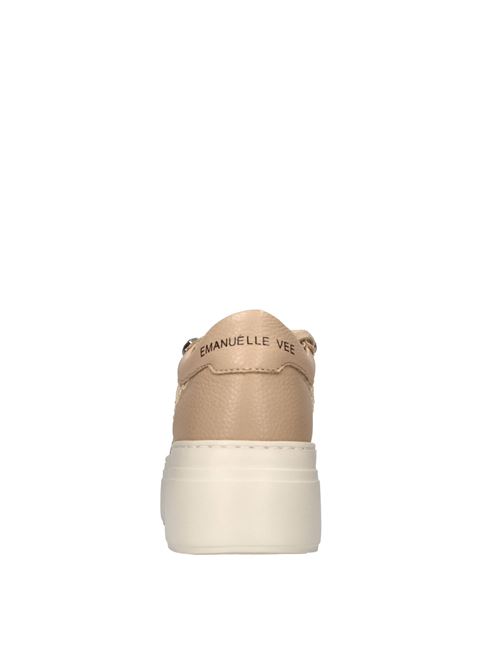 Sneakers in pelle,tessuto e strass EMANUELLE VEE | 451P-302-18-P110CBTER